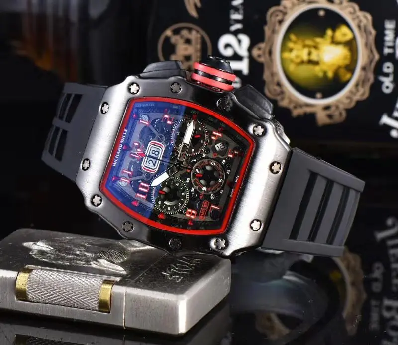 

Quartz full-function Guitou men's tape fashion watch