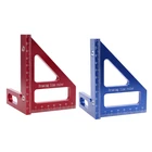 Квадратный транспортир для деревообработки, линейка из алюминиевого сплава, угловая треугольная линейка, высокоточный макет, измерительный инструмент для инженера, плотника