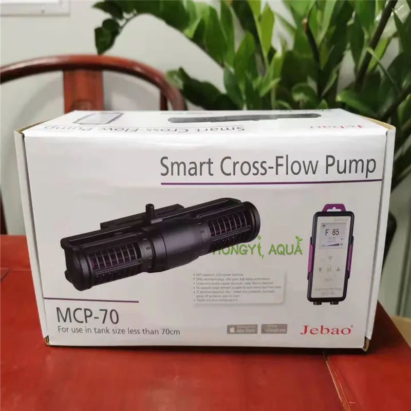 Новый Jebao MCP 70 90 120 150 180 поперечный насос дисплей с Wi-Fi управлением тихий цикл