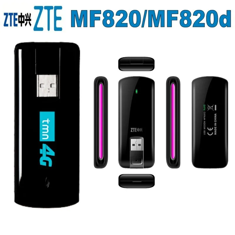 ZTE MF820 /MF820D 4G usb-ключ LTE FDD800/1800/2600 МГц разблокированный модем в партии 10 шт. |
