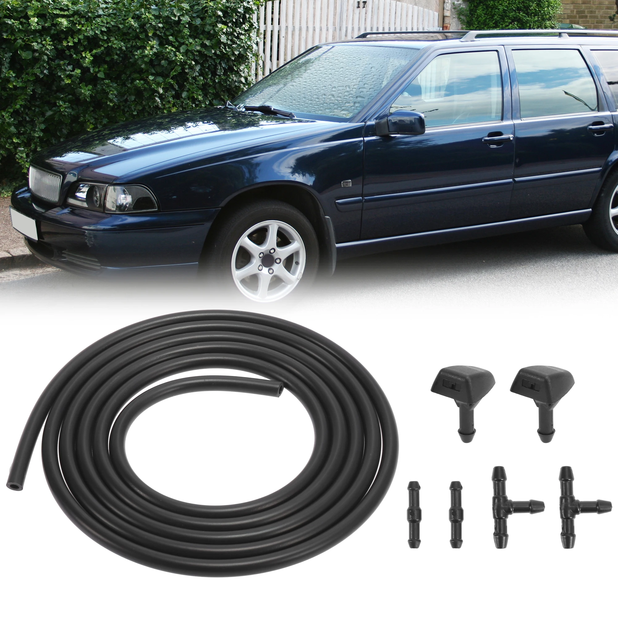 

Uxcell 7 шт. жидкость для стеклоочистителя для Volvo V50 C70 S40 30655605