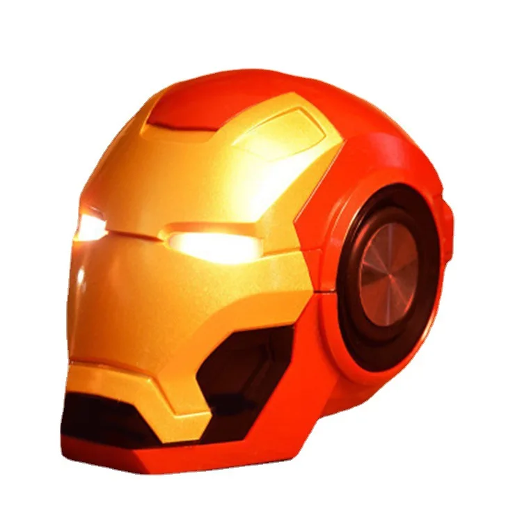 Динамик super hero s Bluetooth Колонка Iron Man Подарочный динамик с FM-радио поддержка TF-карты