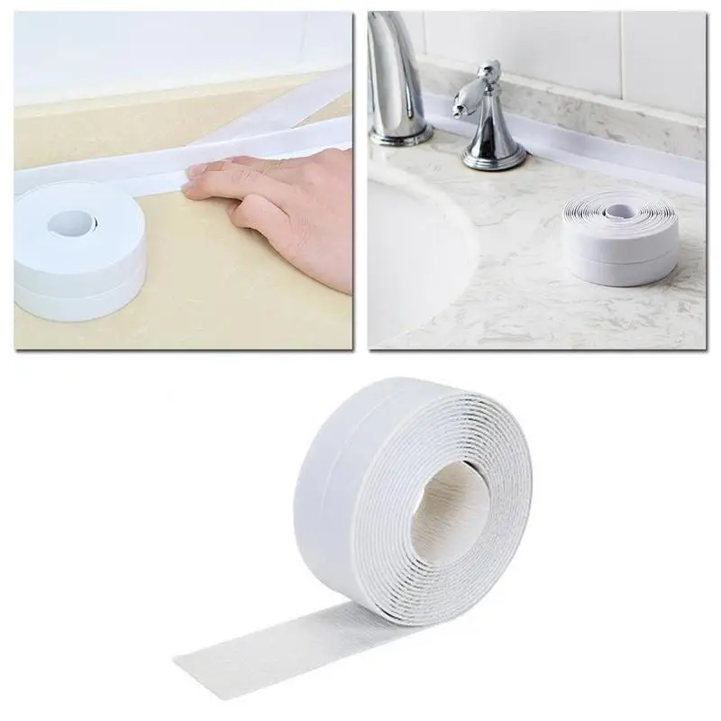 

Kitchen Bathroom Waterproof Tape Sink Strong Self-adhesive Tape Mouldproof Anti-moisture Sticker Wall Corner Line Sink Stickers