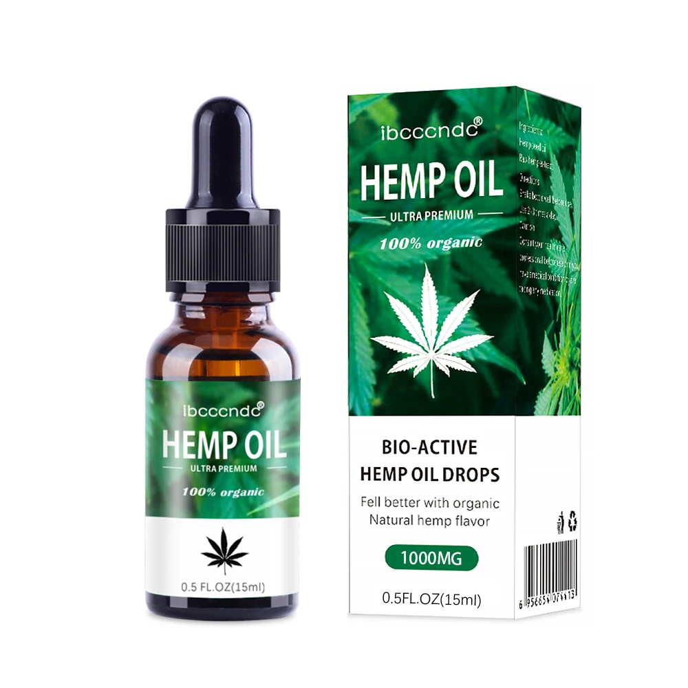 

1000mg Hemp Oil Extract for Pain & Stress Relief Organic Bio-active Hemp Oil Drops Help Sleep Herbal Essence