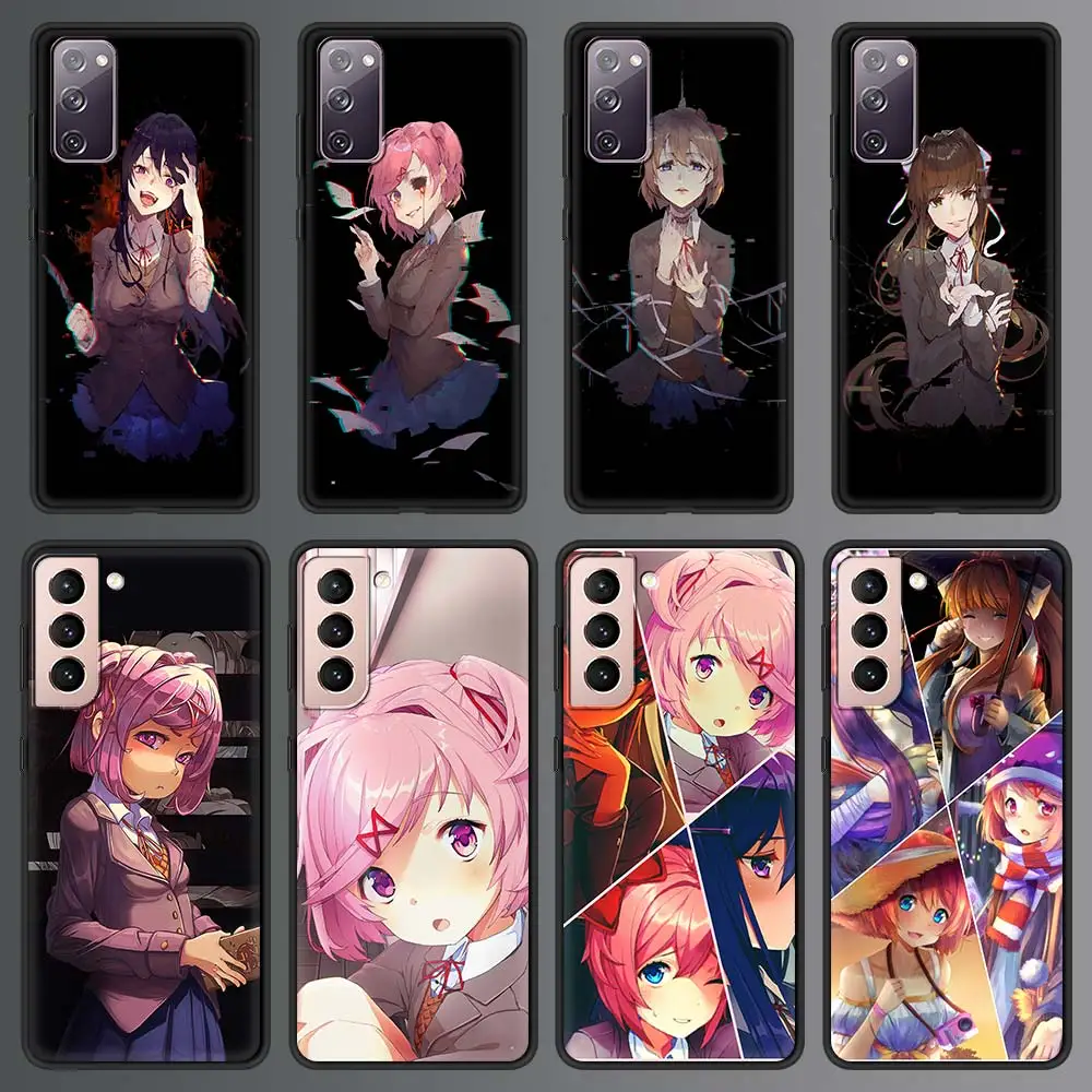 

Doki Doki Literature Club Game Case For Samsung Galaxy S20 FE S21 Ultra S10 S9 Plus S10E S8 Phone Case Luxury Soft Black Cover