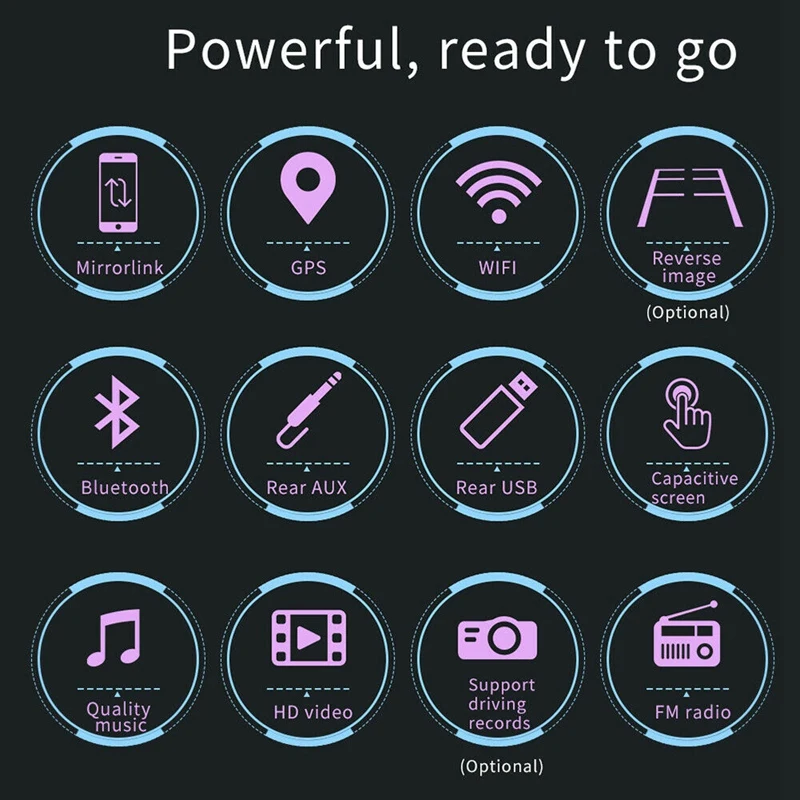 7 дюймов 2 Din Android 8 1 автомобильный стерео MP5 плеер пресс экран FM радио GPS WiFi BT