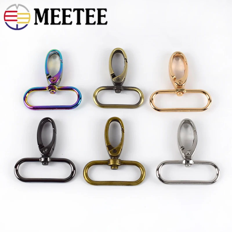 10/30 шт. 38 мм Металлические мешки пряжки для ремня застежка карабин воротника