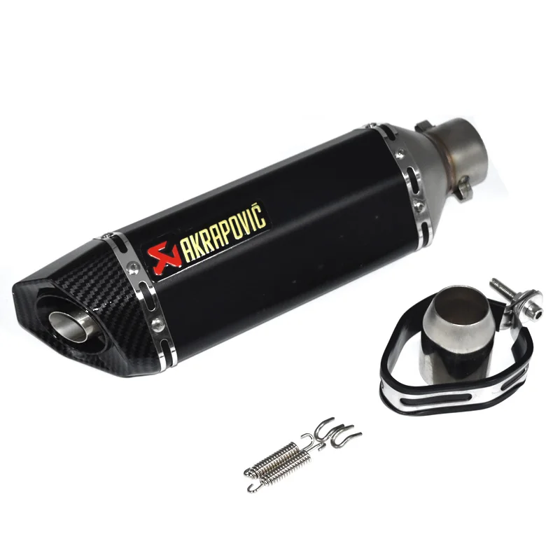 Универсальный для akrapovic выхлопной мото rcycle глушитель escape moto с db killer выхлопные системы для honda benelli msx125 nmax EP01 - Цвет: stickers 1