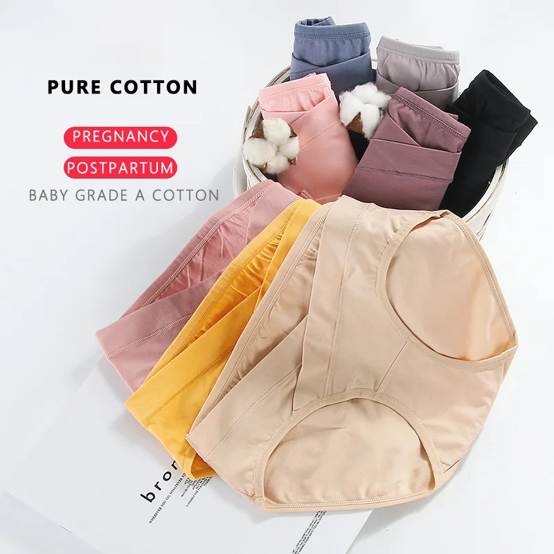 Женская одежда хлопковые трусики для беременных бесшовное мягкое женское нижнее