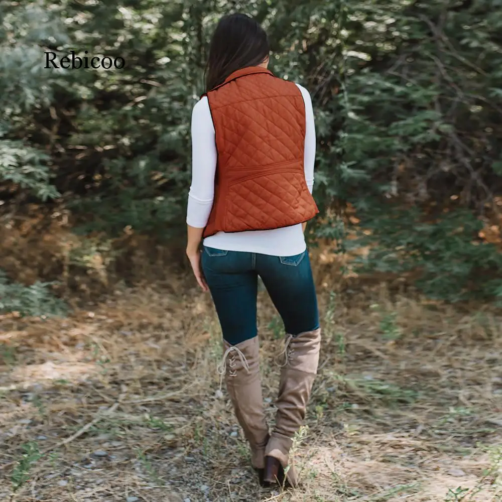 

2019 new cotton vest hot new autumn and winter pocket sleeveless women's vest