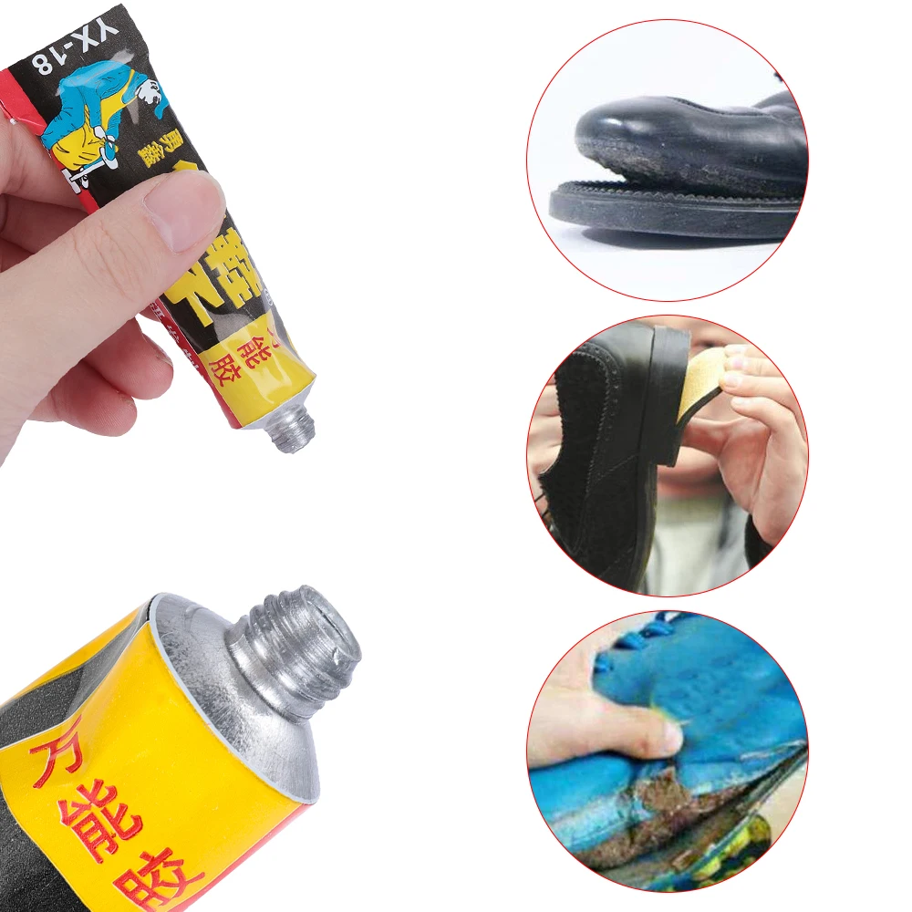 1 pc New 18ml Super Adhesive Repair Glue For Shoe Leather Rubber Canvas Tube Strong Bond Home Repair Tools