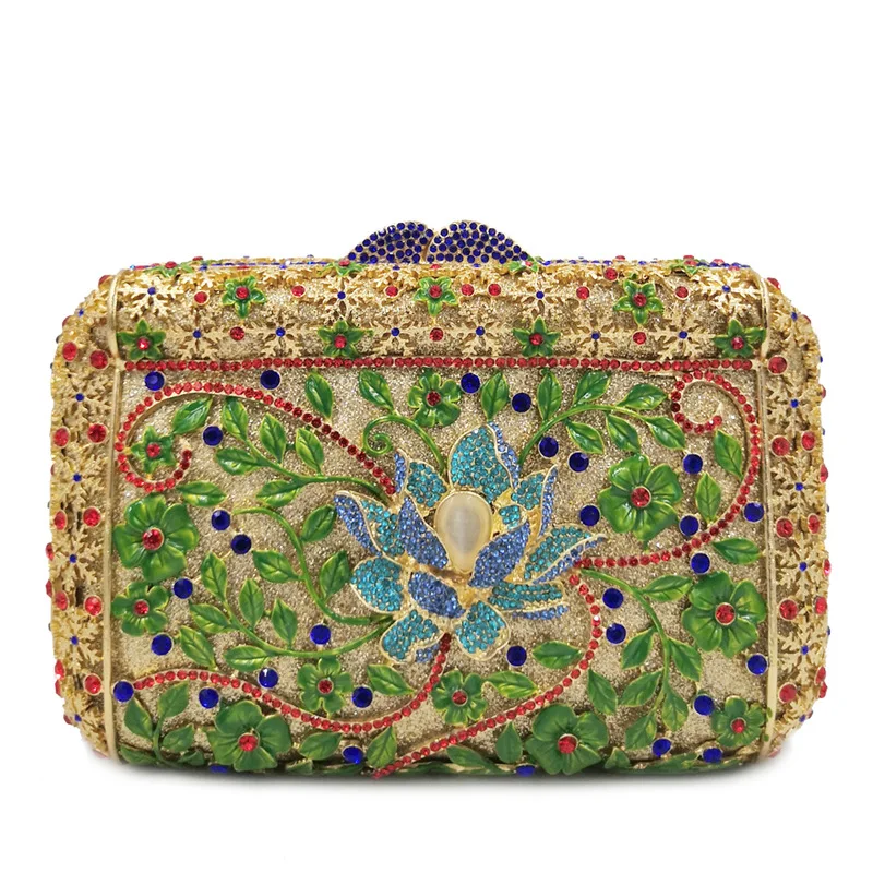 Новая Роскошная вечерняя сумочка в виде пчелы с полым пионом косметичка для