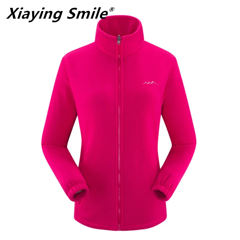 

Xiaying Smile Winter Polar Fleece Coat Women Outdoor Camping Tourism Jacket Mountain Climbing Trekking Ski Hiking Warm Cloth