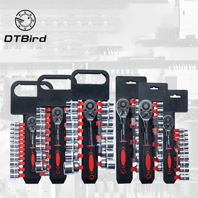 55 # метрический стальной Быстрый Трещоточный торцевой ключ набор универсальный