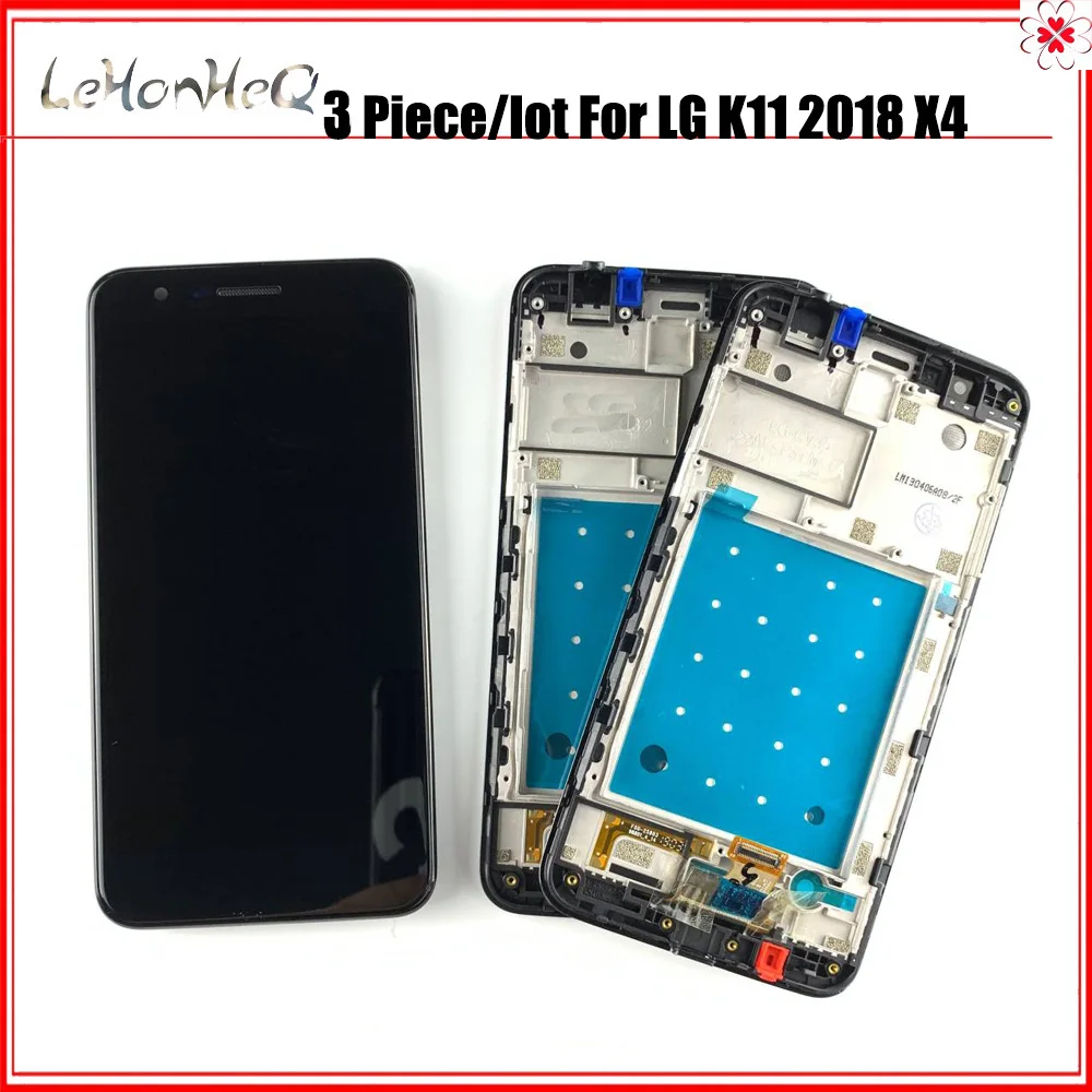 3шт./лот AMOLED ЖК дисплей для LG K11 2018 с рамкой Plus LCD|Экраны мобильных телефонов| |