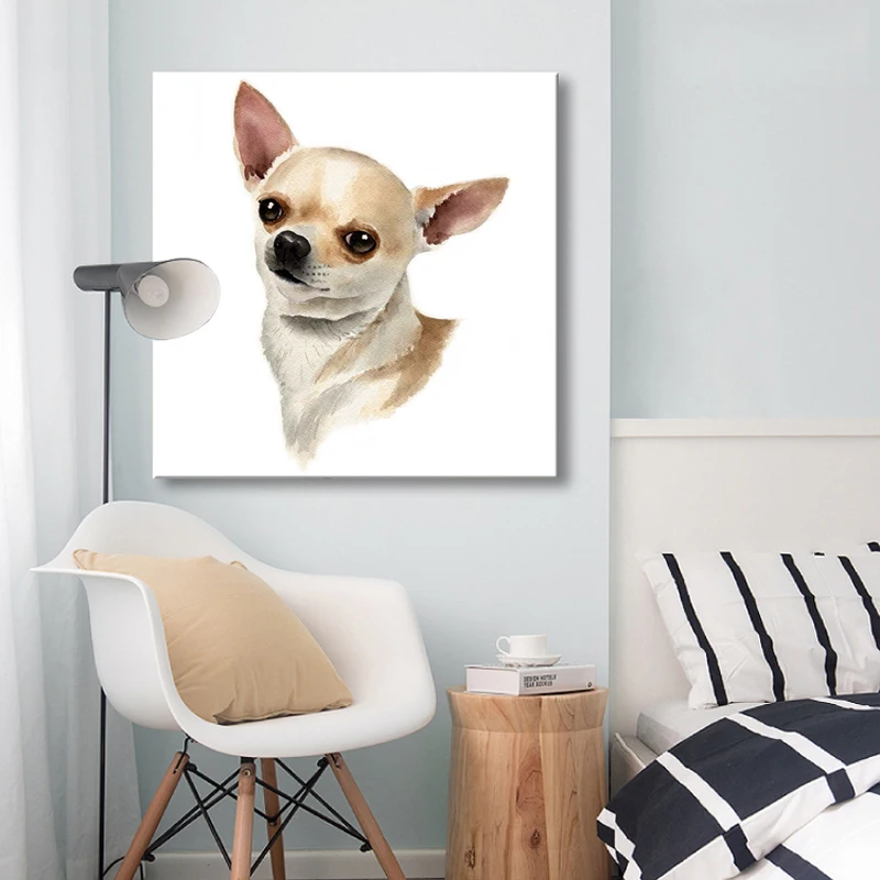 Diy алмазная живопись портрет Чихуахуа полный набор для рисования с круглыми