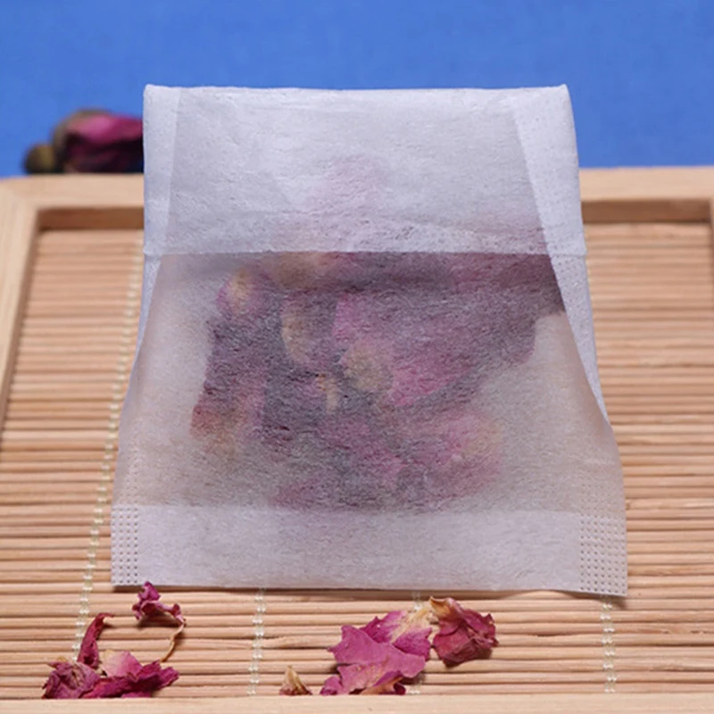 500 шт./экологически чистый складной чайный пакетик из натурального кукурузного