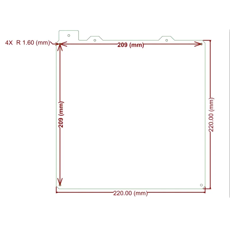 3D принтер с магнитным подогревом кровать теплопроводность 24 в части принтера