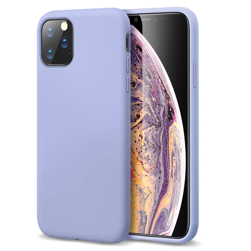 Purple ESR жидкий силиконовый резиновый чехол для iPhone 11 Pro Max Yippee цветной мягкий чехол для iPhone 11 противоударный чехол для iPhone 11 Pro - Цвет: Purple