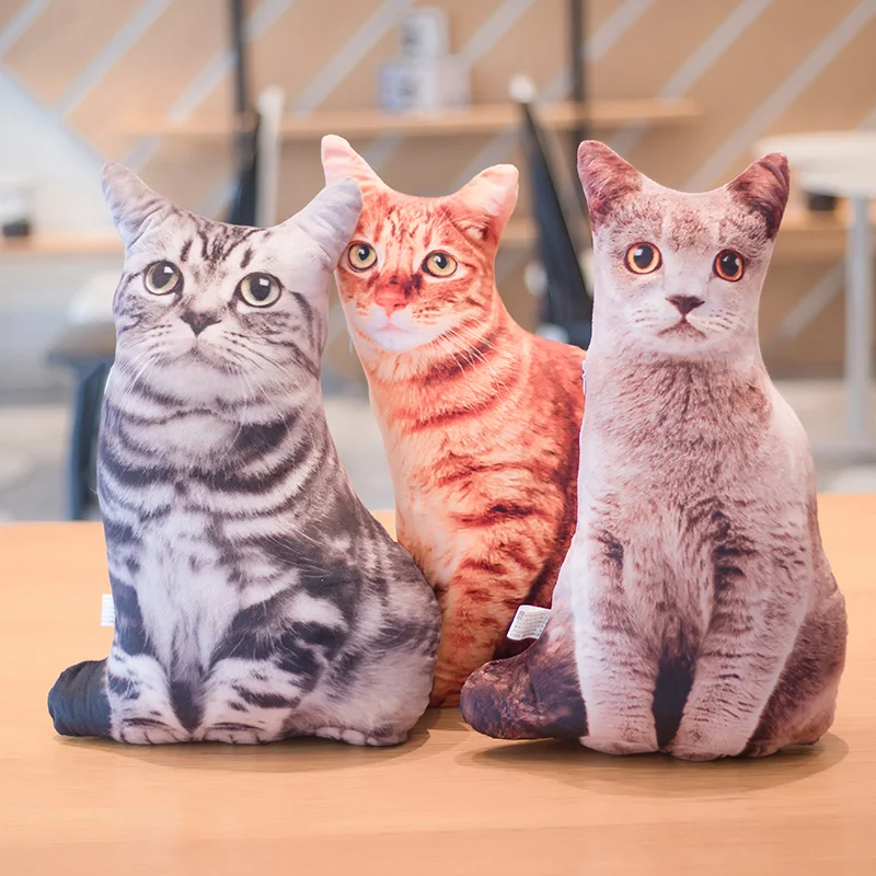 50 см 3D новинка искусственная игрушка для кошки мягкое животное подушка диван