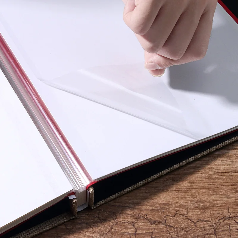 Самоклеящийся альбом для фотографий Обложка из льняной ткани в деревенском