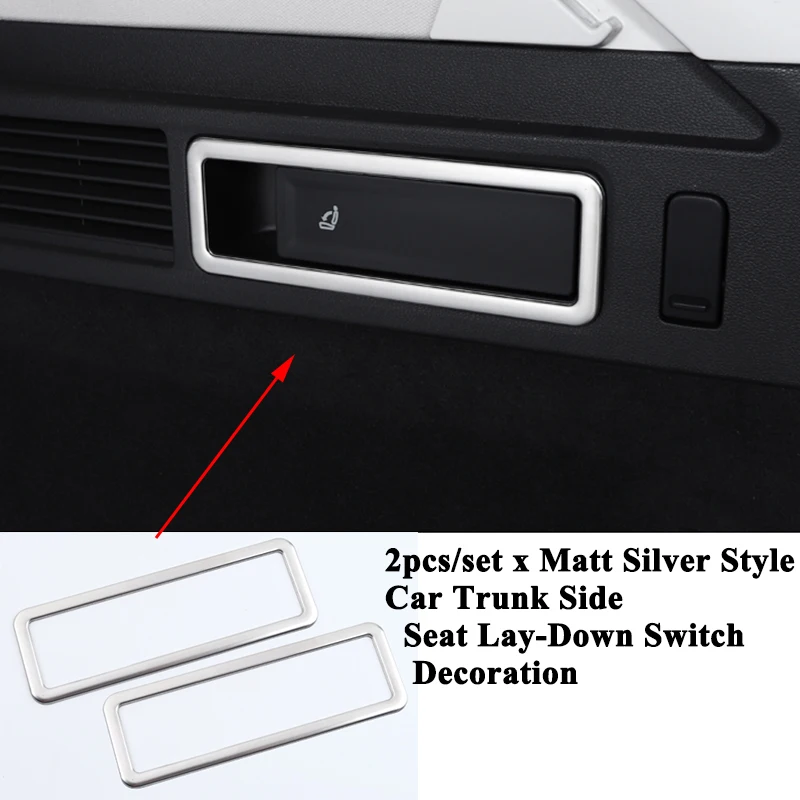 Декоративная наклейка на панель переключателя сиденья багажника автомобиля SEEYULE, набор из 2 шт., для Volkswagen VW Touareg 2019 2020.