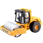 Самосвал-экскаватор HUINA 1:50, колесный погрузчик, Литые металлические модели, строительные машины, игрушки для мальчиков, подарок на день рождения, коллекция автомобилей