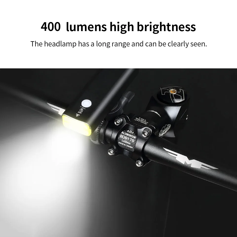 Колесо велосипеда светильник USB Перезаряжаемые светодиодный MTB передняя фара