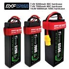 GTFDR Lipo Battery 2S, Жесткий Чехол для 1:8, 1:10, 14,8 в, 5200 мАч, 50C7,4 В, 7000 мАч, 60Cв, в, 6500 мАч, 100C