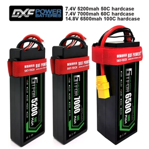 GTFDR Lipo Battery 2S, Жесткий Чехол для 1:8, 1:10, 14,8 в, 5200 мАч, 50C7,4 В, 7000 мАч, 60Cв, в, 6500 мАч, 100C