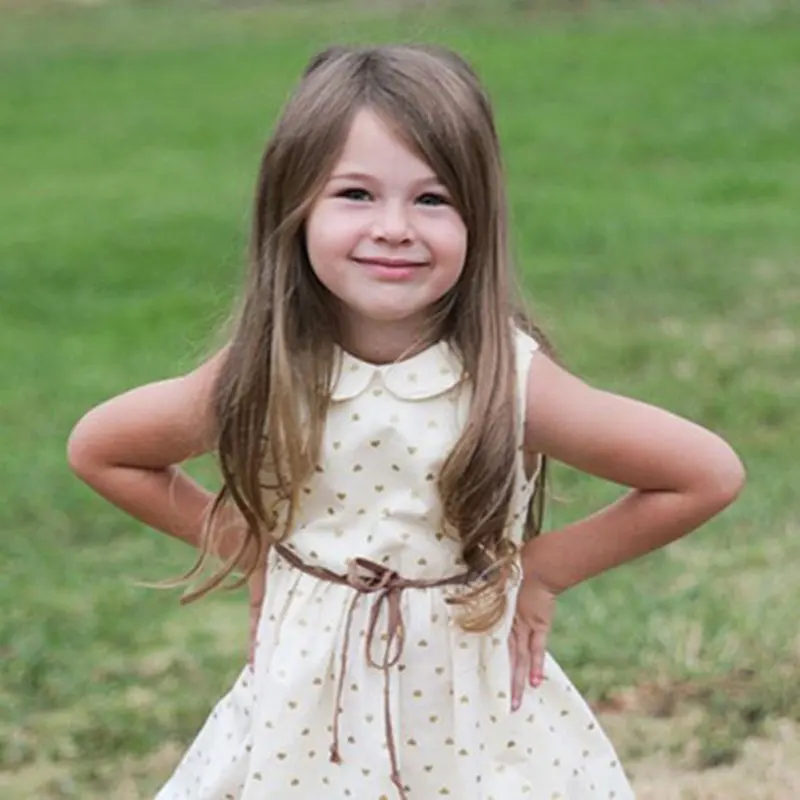 New Fashion Girls Dress Kids Baby Sleeveless Princess Party Pageant Dresses With Waistband | Детская одежда и обувь