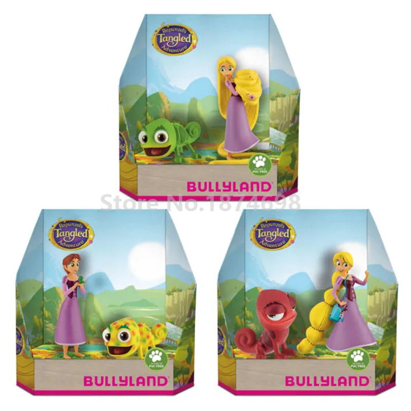 3 набора запутанных приключений принцессы с Паскалем мини ПВХ фигурка игрушки