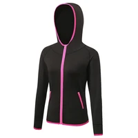 autumn winter sports jacket women zipper cycling running hoodie quick drying hooded coat ladies gym fitness yoga workout jacket