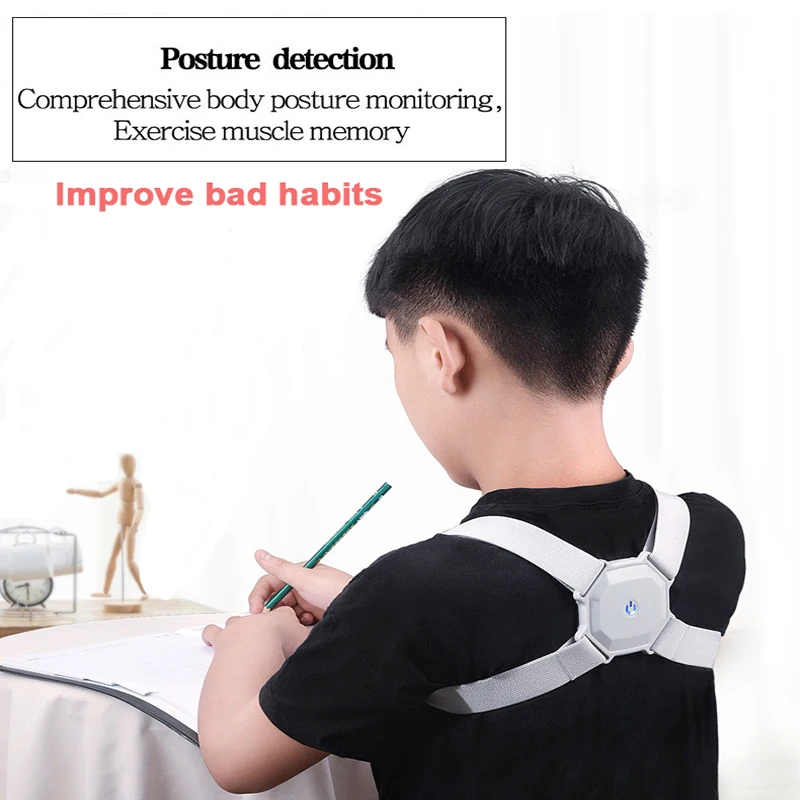 

Smart Posture Corrector Back Brace Support Adjustable Vibration Alert Belt Anti Humpback Pain Relief Posture Trainer Health Care