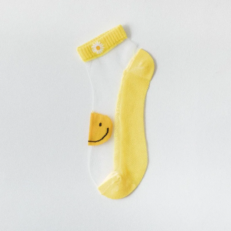 

Socks Women Margaritas White Sokken Meias Chaussettes Femme Smiley Face Divertidas Skarpetki Calcetines Cute Calcetines Mujer