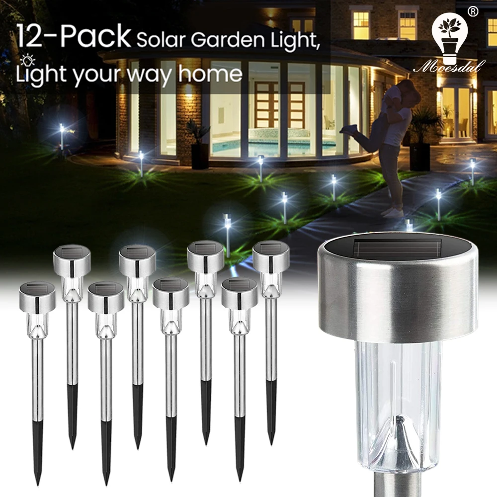 LED Solar Light Garden Lawn Light Outdoor Waterproof Landscape Light Suitable for Walkways Parks and Other Decorative Lighting