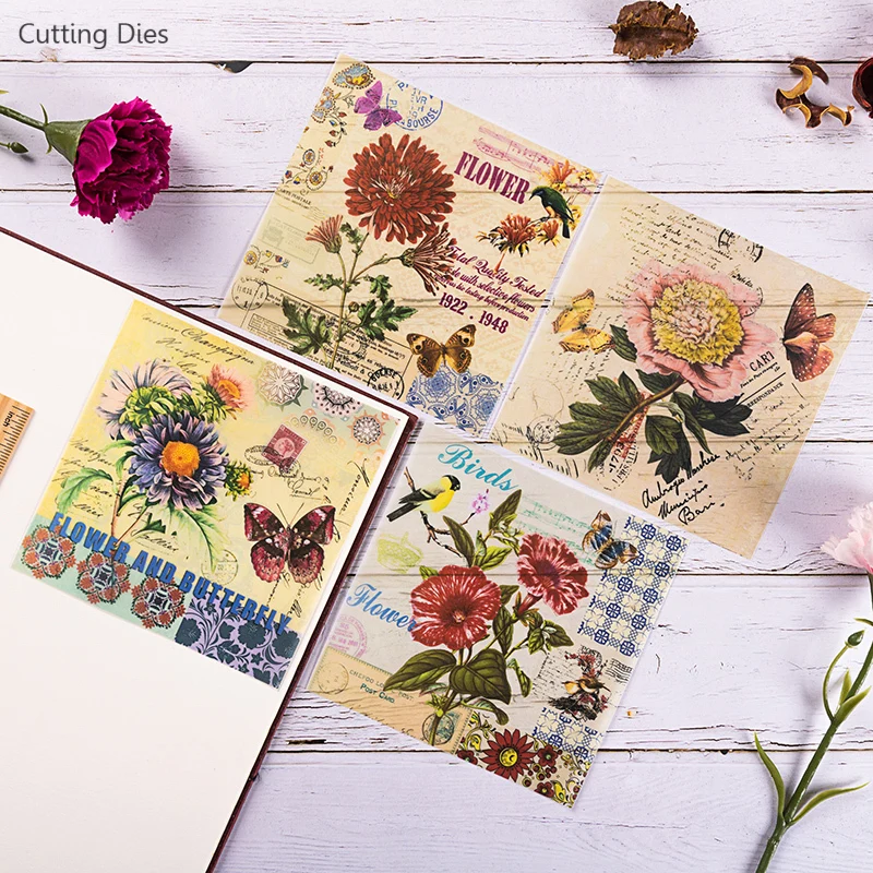2019 цветы Бабочка фон бархат бумага ненужный Журнал Планировщик для скрапбукинга