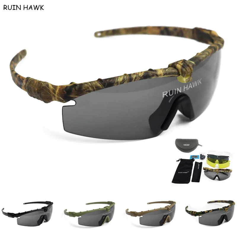 

Tactical Polarized Glasses Shooting Airsoft Military Goggles Army Sunglasses With 3 OR 4 Lens Men Motorcycle Hiking Eyewear