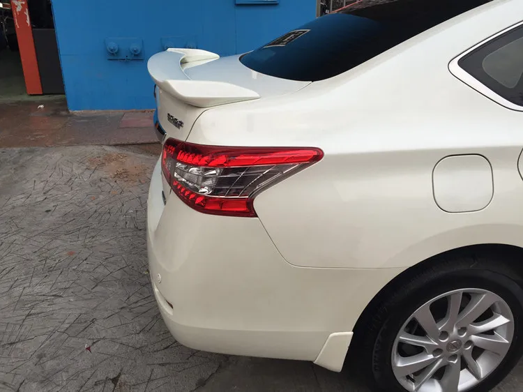 Спойлер для Nissan Sentra со светодиодсветильник кой из АБС-пластика праймер заднего