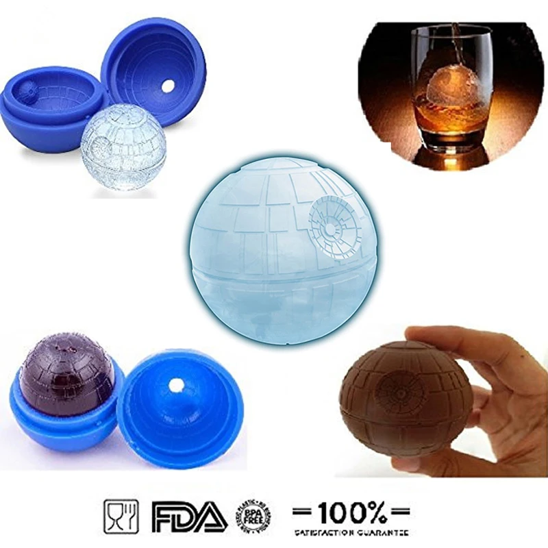 1 шт. производитель мороженого голубая звезда смерти кубик льда формы лотки для