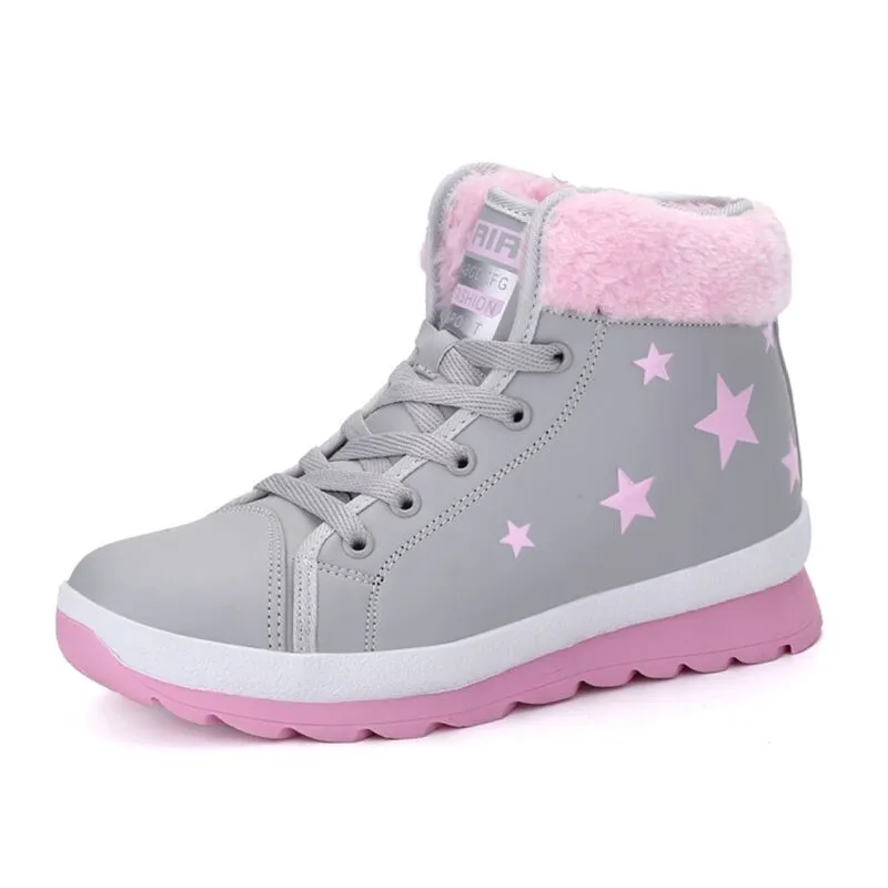 Women Boots Waterproof Non-slip Snow Boot For Winter Shoes Early Female Ankle Mujer Warm Plush Woman | Обувь