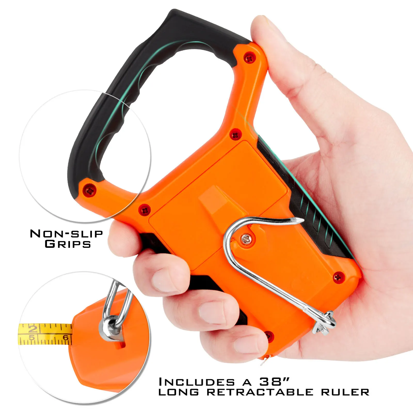 KastKing цифровые рыболовные Весы с линейкой Выдвижная 38 ”рулетка и плавающий