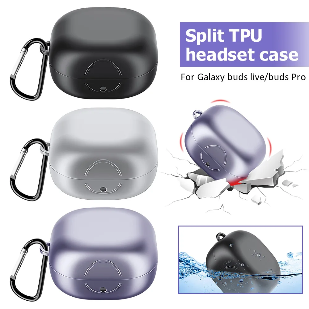 

Soft TPU Case For Samsung Galaxy buds live Pro Cases Wireless Bluetooth Earphone Fundas for Galaxy buds live buds Pro Protector