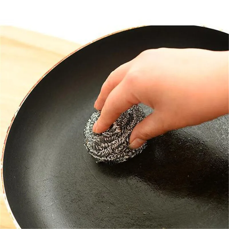 1 шт. кухонная проволока из нержавеющей стали очиститель упорных пятен чистящий