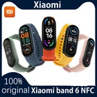 Смарт-браслет Xiaomi Mi Band 6, фитнес-трекер с цветным AMOLED экраном 1,56 дюйма, с функцией измерения сердечного ритма, сна, водонепроницаемый miband 6