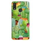 FunnyTechЧехол для Huawei P smart Plus l акварельный с изображением кактуса