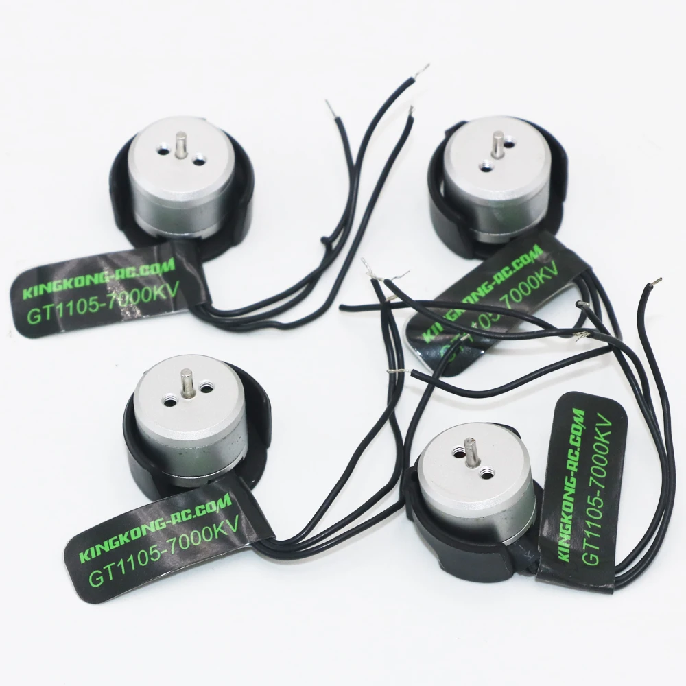 4 шт./лот бесщеточный двигатель Kingkong GT1105 7000KV для мини 4-осевой Дрон FLYEGG 130 PNP RC |