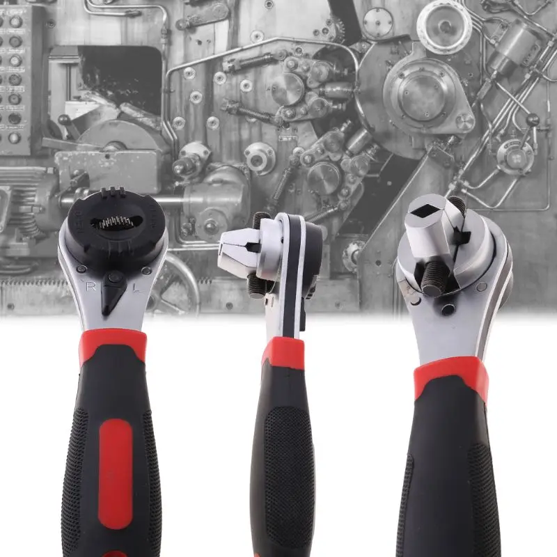 

Регулируемый гаечный ключ с трещоткой 6-22, многофункциональный, автоматический ремонт, быстросъемный комбинированный ручной гаечный ключ, портативный инструмент рабочего