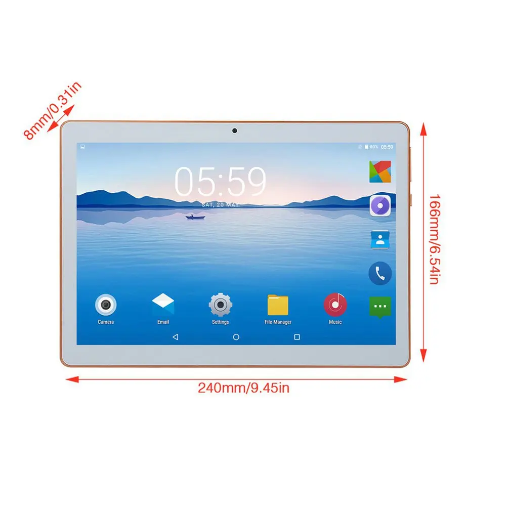 

10.1 Inch IPS Screen Android 8.0 Ten-core Tablet PC 6GB+64GB Dual SIM Card Slots 3G Phone Call With GPS FM (US EU UK AU)