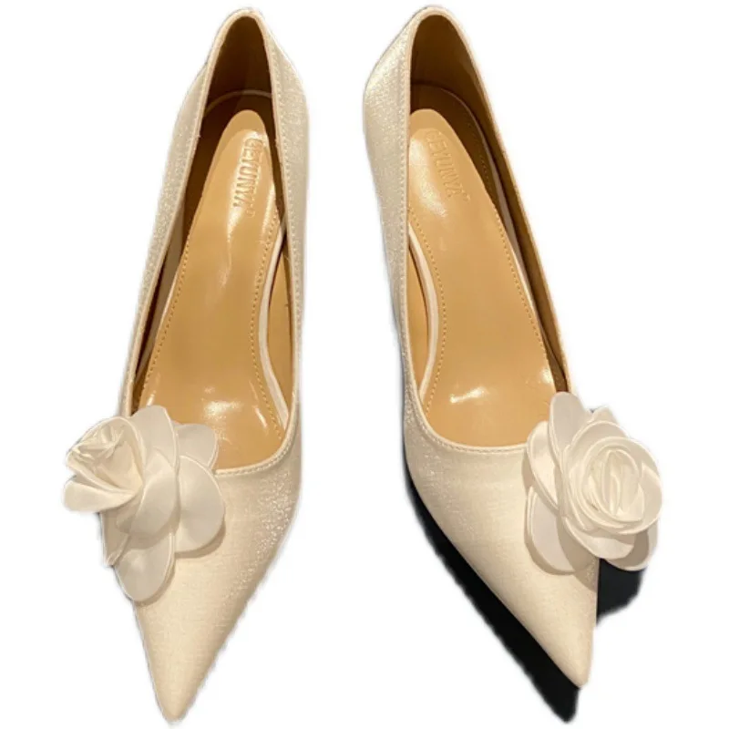 

2021 Platform Heels Women's High-Heeled Shoes Lace-Up Sandals Ladies Latest Navy Blue Pumps Slip On Pointed Wedge Beige Casual G
